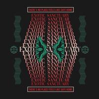 Exotic Sanctuary for T Sshirt vector