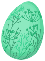 Ostern Ei mit Blumen- Muster. png