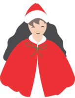 The woman santa PNG