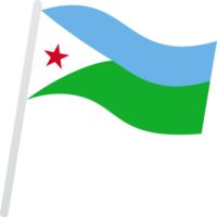 Djibouti flag PNG
