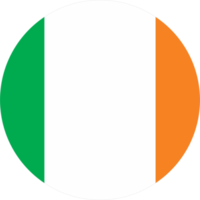 Irlande drapeau rond forme png