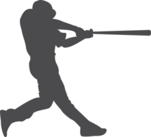 Baseball player silhouette PNG