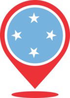 micronesia bandera alfiler mapa ubicación png