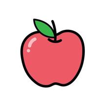 apple fruit icon vector