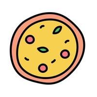 pizza food icon vector