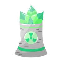 iconos ecología. eco poder planta. puro naturaleza. icono en moderno estilo. plano estilo. vector