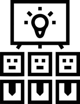 Idea solution icon symbol vector image. Illustration of the creative innovation concept design. EPS 10