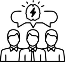 Idea solution icon symbol vector image. Illustration of the creative innovation concept design. EPS 10