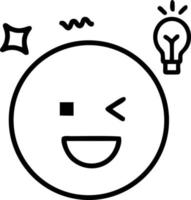 Idea solution icon symbol vector image. Illustration of the creative innovation concept design. EPS 10