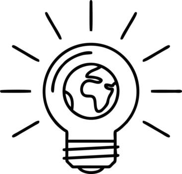 Idea solution icon symbol vector image. Illustration of the creative innovation concept design. EPS 10