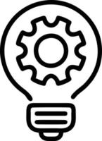 Idea solution icon symbol vector image. Illustration of the creative innovation concept design. EPS 10