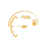 Vector illustration fuel indicator logo template