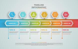 Timeline Infographic Background vector