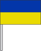 ukraina flagga ikon png