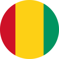 Guinea bandera redondo forma png