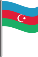Aserbaidschan Flagge png