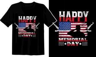 Happy Memorial day t-shirt vector