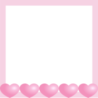 Love icon frame background png