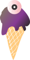 Ice cream Halloween dessert png