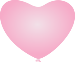 Rosa Ballon Herz gestalten png