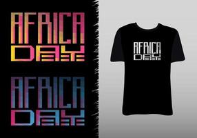 Happy Africa Day typography t-shirt design. Vector vintage illustration.
