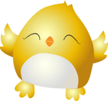 easter chick sticker. yellow easter chick. Happy easter sticker. png