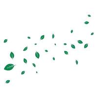 green leaf ecology nature element background vector icon of go green