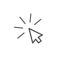cursor vector icon illustration design