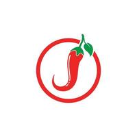 Chili logo icon vector illustration design