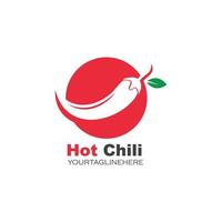 Chili logo icon vector illustration design