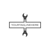 wrench vector illustration and icon of automotive repair