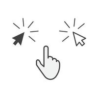 cursor vector icon illustration design