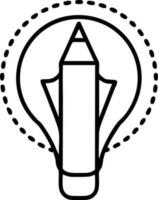 Idea solution icon symbol vector image. Illustration of the creative innovation concept design. EPS 10