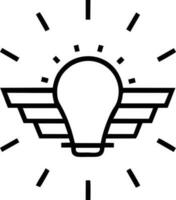 Idea solution icon symbol vector image. Illustration of the creative innovation concept design. EPS 10