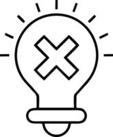 Idea solution icon symbol vector image. Illustration of the creative innovation concept design. EPS 10