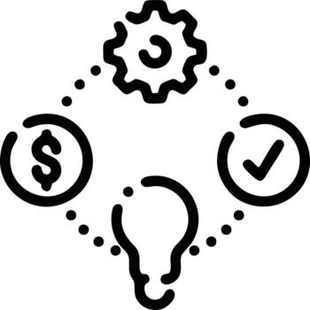 idea solución icono símbolo vector imagen. ilustración de el creativo innovación concepto diseño. eps 10