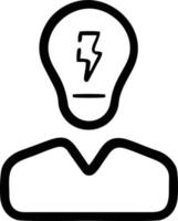 Idea solution icon symbol vector image. Illustration of the creative innovation concept design. EPS 10