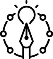 Idea solution icon symbol vector image. Illustration of the creative innovation concept design. EPS 10