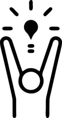 Idea solution icon symbol vector image. Illustration of the creative innovation concept design. EPS 10