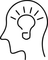 Idea solution icon symbol vector image. Illustration of the creative innovation concept design. EPS 10
