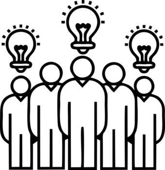 Idea solution icon symbol vector image. Illustration of the creative innovation concept design. EPS 10