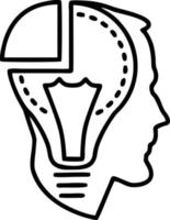 Idea solution icon symbol vector image. Illustration of the creative innovation concept design. EPS 10