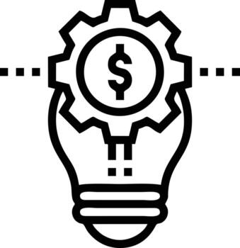 Idea solution icon symbol vector image. Illustration of the creative innovation concept design. EPS 10