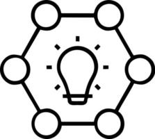 Idea solution icon symbol vector image. Illustration of the creative innovation concept design. EPS 10