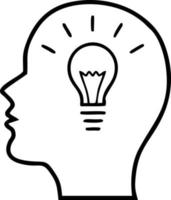 Idea solution icon symbol vector image. Illustration of the creative innovation concept design. EPS 10