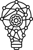 Idea solution icon symbol vector image. Illustration of the creative innovation concept design. EPS 10