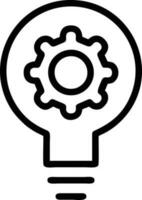 Idea solution icon symbol vector image. Illustration of the creative innovation concept design. EPS 10