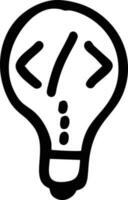 Idea solution icon symbol vector image. Illustration of the creative innovation concept design. EPS 10