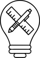 Idea solution icon symbol vector image. Illustration of the creative innovation concept design. EPS 10