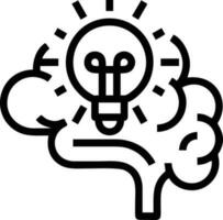 Idea solution icon symbol vector image. Illustration of the creative innovation concept design. EPS 10